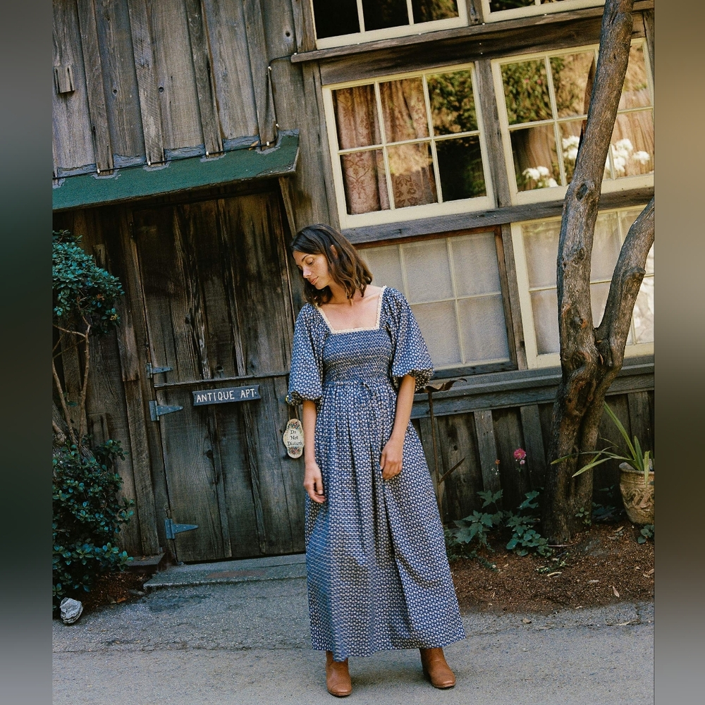 NWOT Christy Dawn Katrina in aster indigo, xlarge - Picture 4 of 12